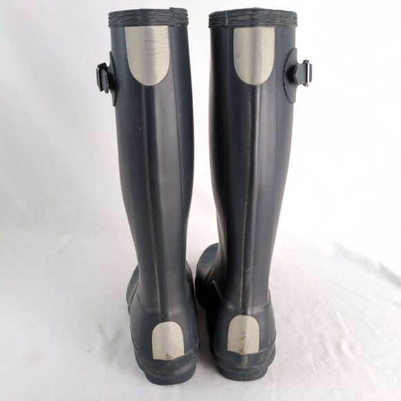 HUNTER Original Kids Matte Navy Blue Rain Muck Tall Boots Boys 4 Girls 5 Classic - Picture 6 of 10